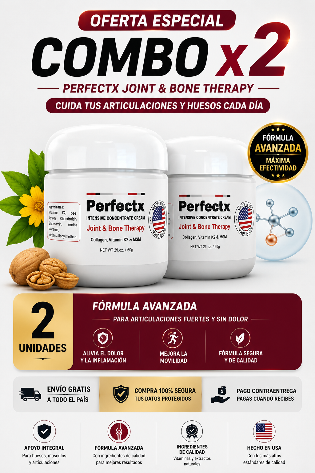 Perfectx Crema para Articulaciones y Huesos