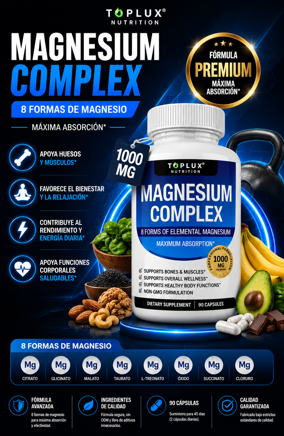 Toplux Nutrition Complejo de Magnesio